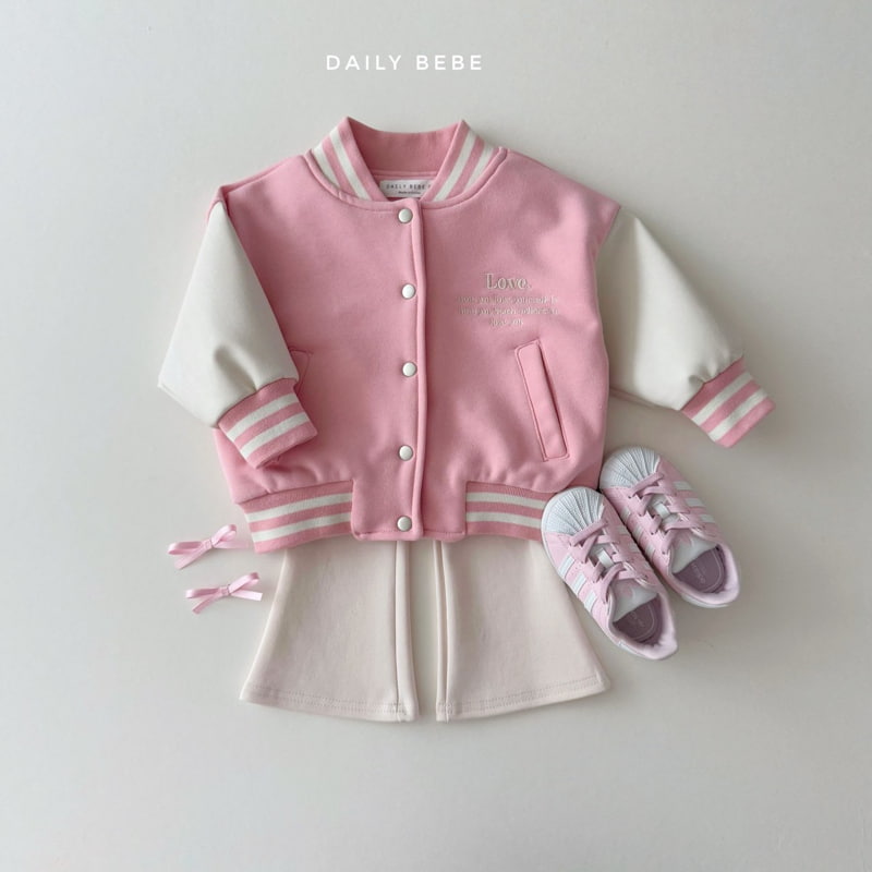 Daily Bebe - Korean Children Fashion - #minifashionista - Varsity Jacket - 7