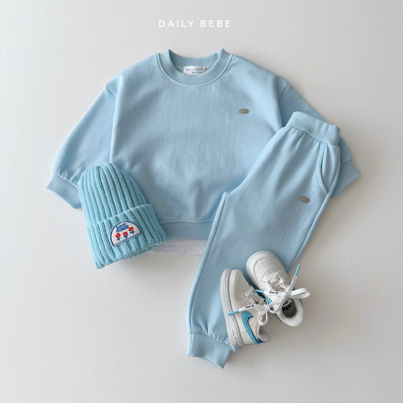 Daily Bebe - Korean Children Fashion - #minifashionista - Pendant Label Top Bottom Set - 7