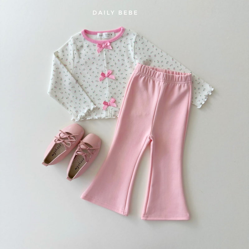 Daily Bebe - Korean Children Fashion - #minifashionista - Sticky Bootscut Pants - 5