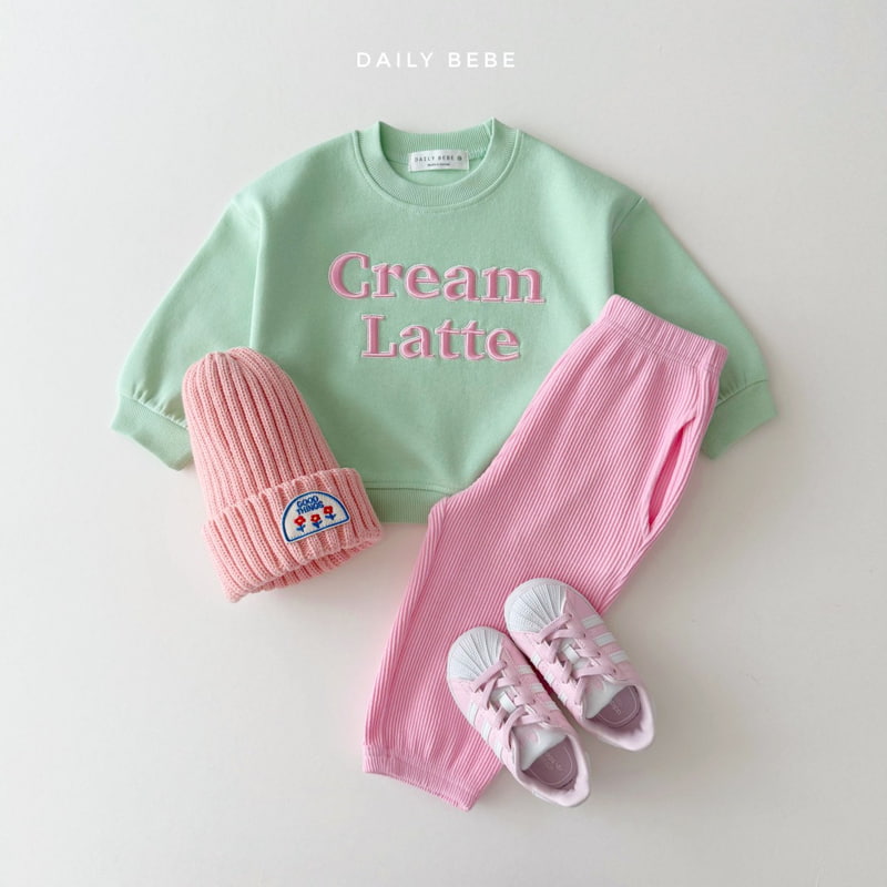 Daily Bebe - Korean Children Fashion - #prettylittlegirls - Cream Latte Sweatshirts - 12