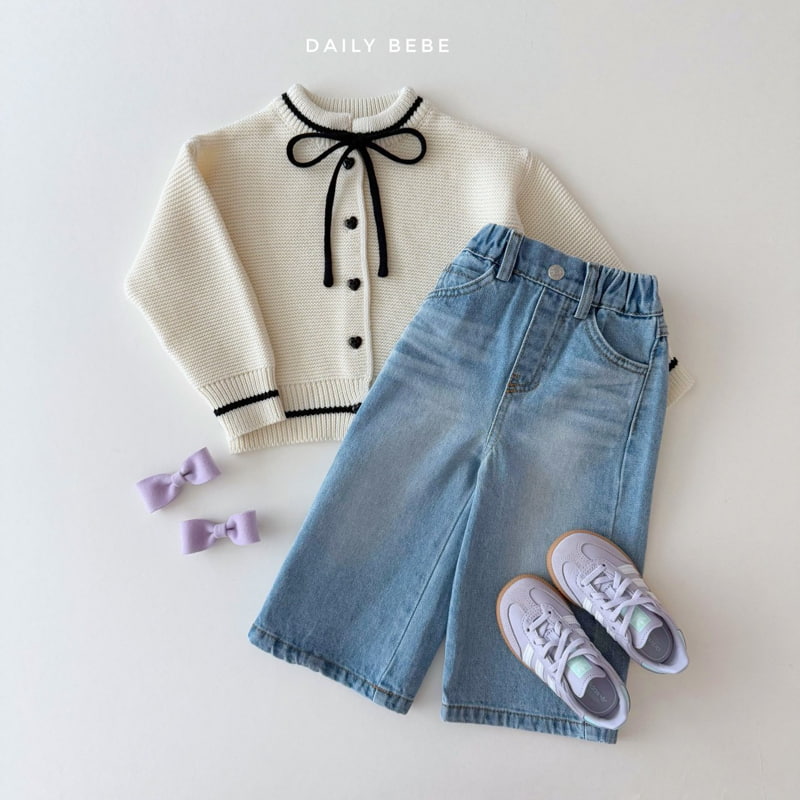 Daily Bebe - Korean Children Fashion - #prettylittlegirls - Ribbon Cardigan - 9