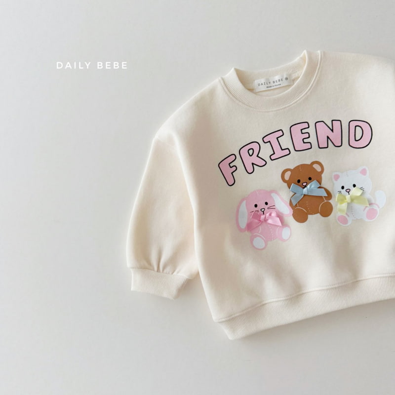 Daily Bebe - Korean Children Fashion - #prettylittlegirls - Friend Sweatshirts - 5