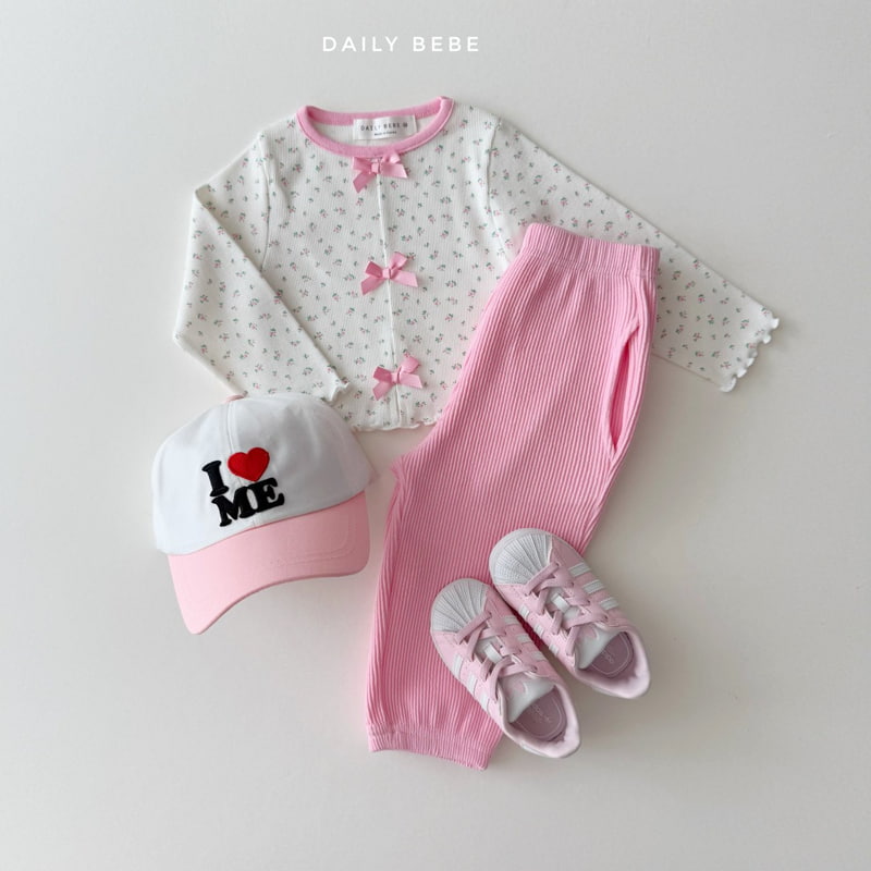 Daily Bebe - Korean Children Fashion - #prettylittlegirls - Ribbon Tee - 10