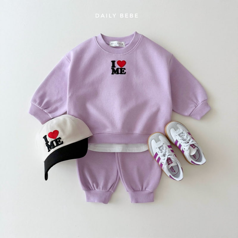 Daily Bebe - Korean Children Fashion - #prettylittlegirls - I Love Me Top Bottom Set - 9
