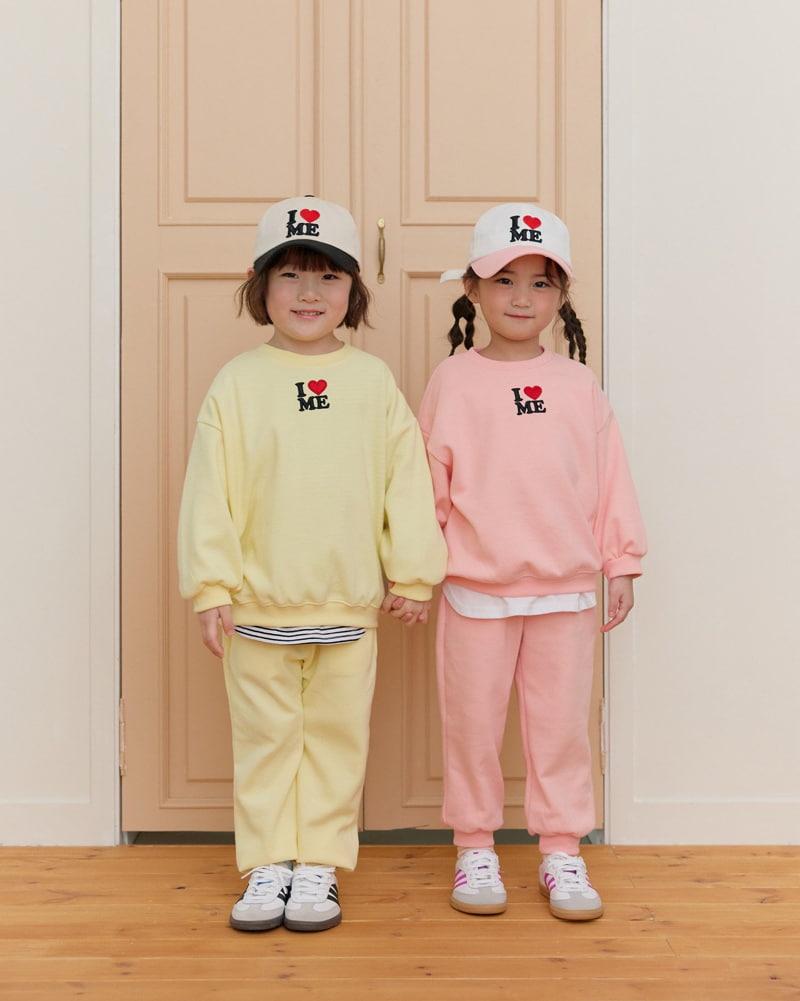 Daily Bebe - Korean Children Fashion - #stylishchildhood - I Love Me Top Bottom Set - 12