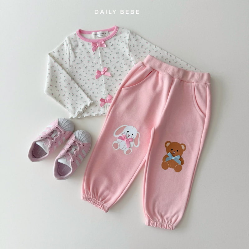 Daily Bebe - Korean Children Fashion - #toddlerclothing - Ribbon Tee - 12