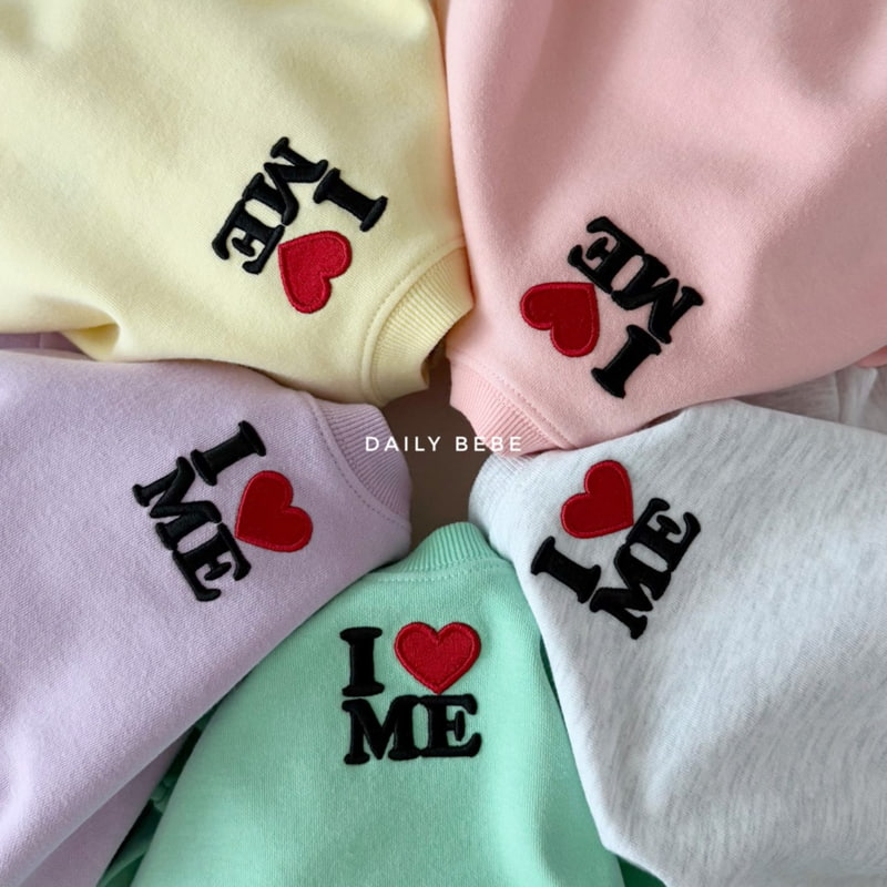 Daily Bebe - Korean Children Fashion - #toddlerclothing - I Love Me Top Bottom Set - 11
