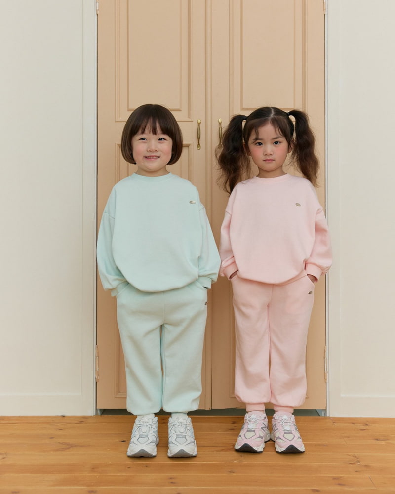Daily Bebe - Korean Children Fashion - #toddlerclothing - Pendant Label Top Bottom Set - 10