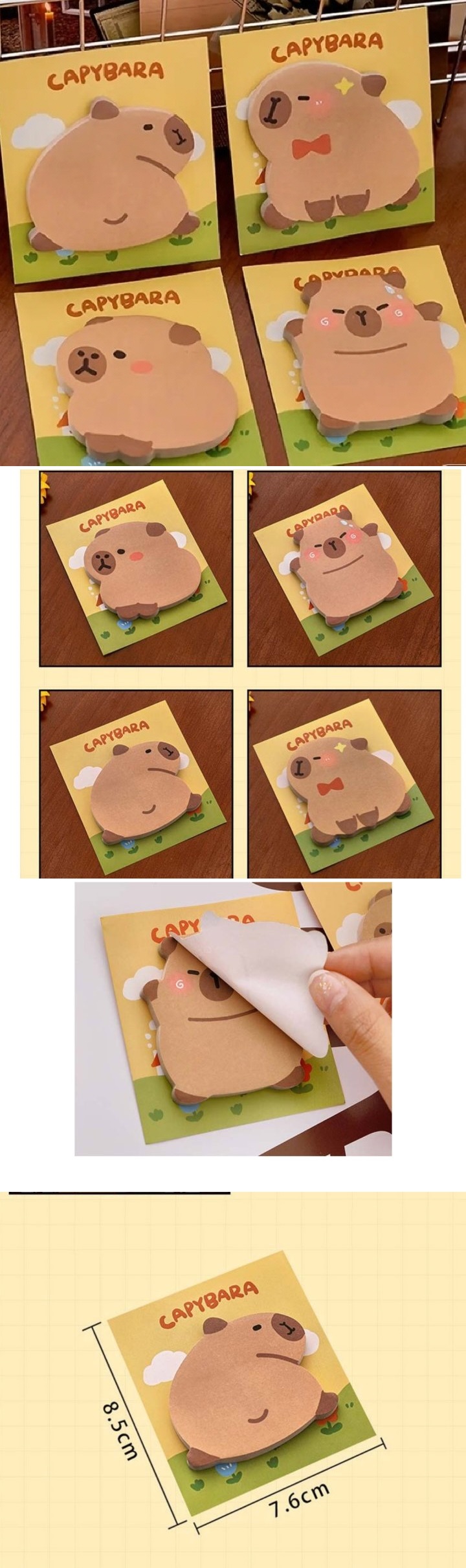 Daily Shop - Korean Children Fashion - #Kfashion4kids - Capybara 30-piece Memo Paper