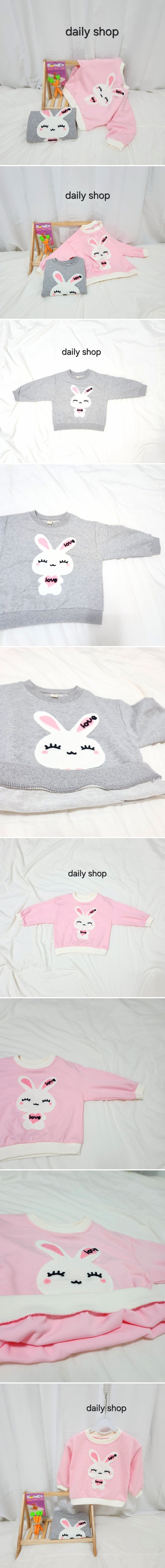 Daily Shop - Korean Children Fashion - #discoveringself - Love Rabbit Sweatshirts