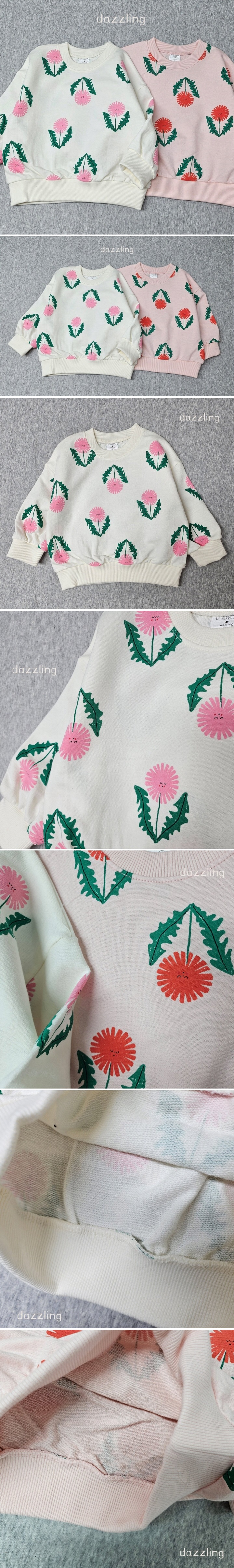 Dazzling - Korean Children Fashion - #kidsshorts - Dandelion Tee
