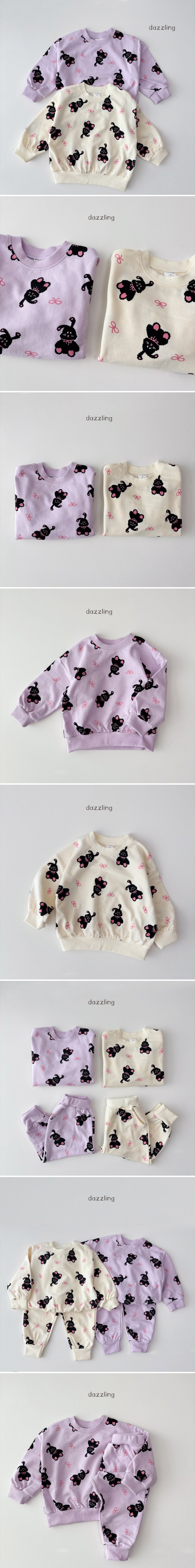 Dazzling - Korean Children Fashion - #kidsstore - Black Rabbit Tee
