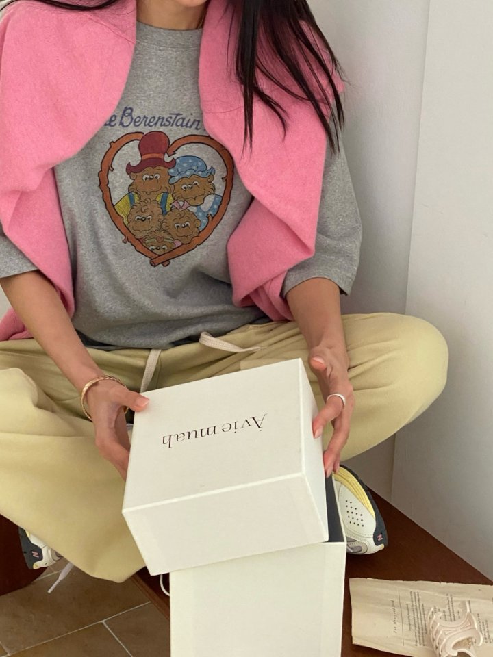Diana - Korean Women Fashion - #momslook - Bear Tee - 11