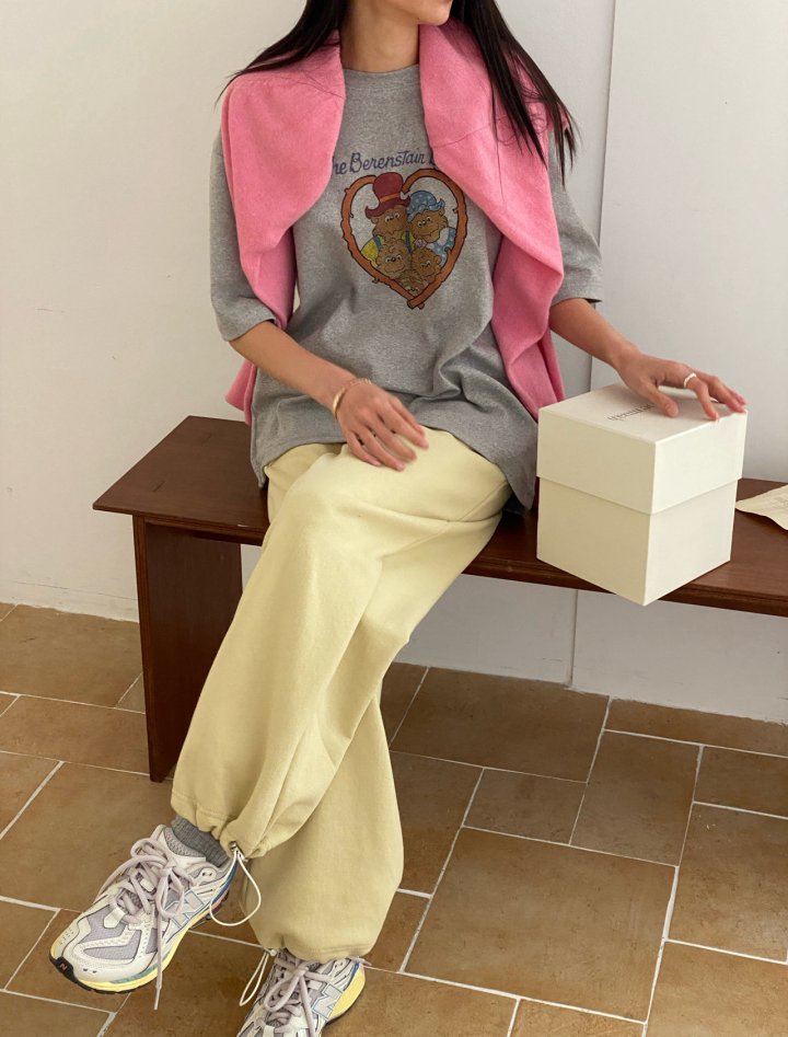 Diana - Korean Women Fashion - #momslook - Bear Tee - 9