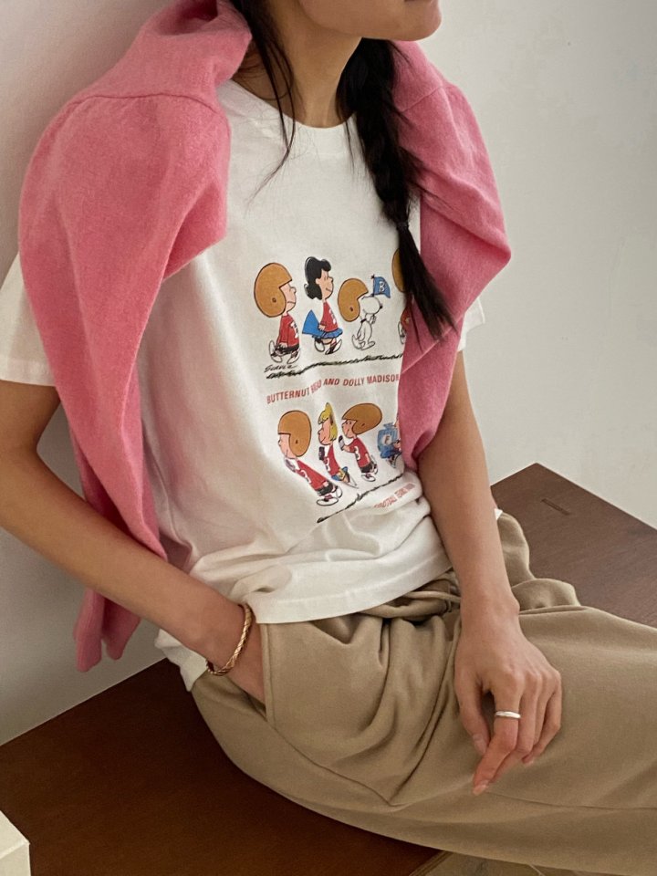Diana - Korean Women Fashion - #momslook - Football Tee - 2