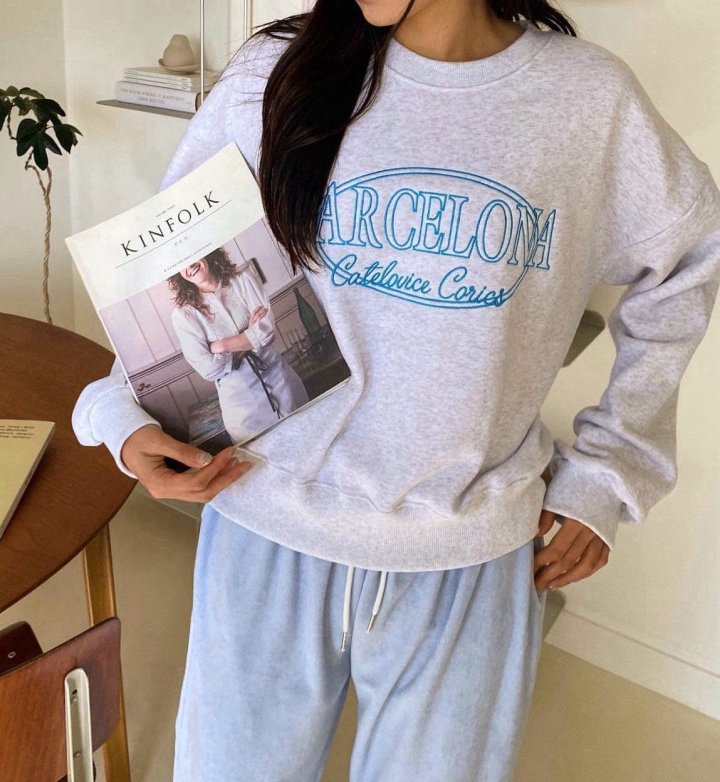 Diana - Korean Women Fashion - #momslook - Barcelona Sweatshirts - 9