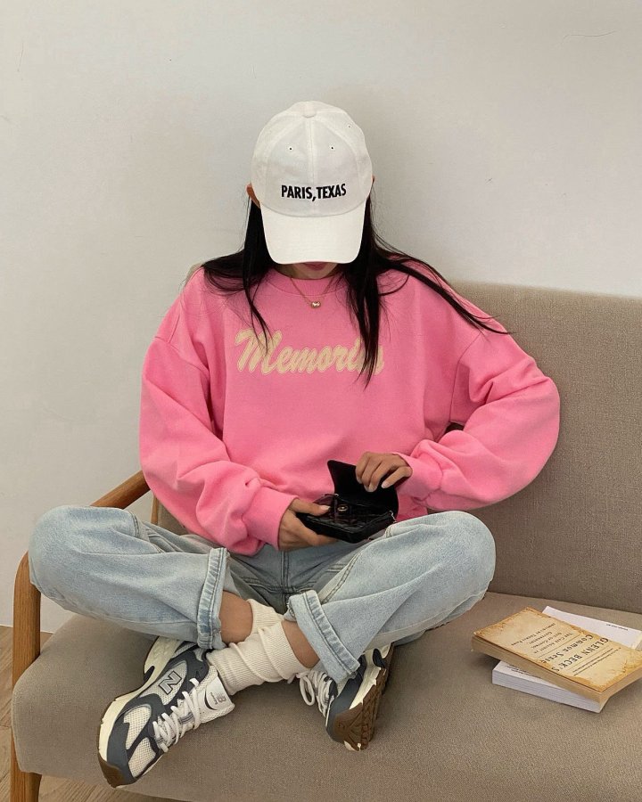 Diana - Korean Women Fashion - #momslook - Memories Sweatshirts - 8