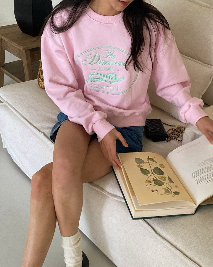 Diana - Korean Women Fashion - #momslook - Hamton Sweatshirts - 9