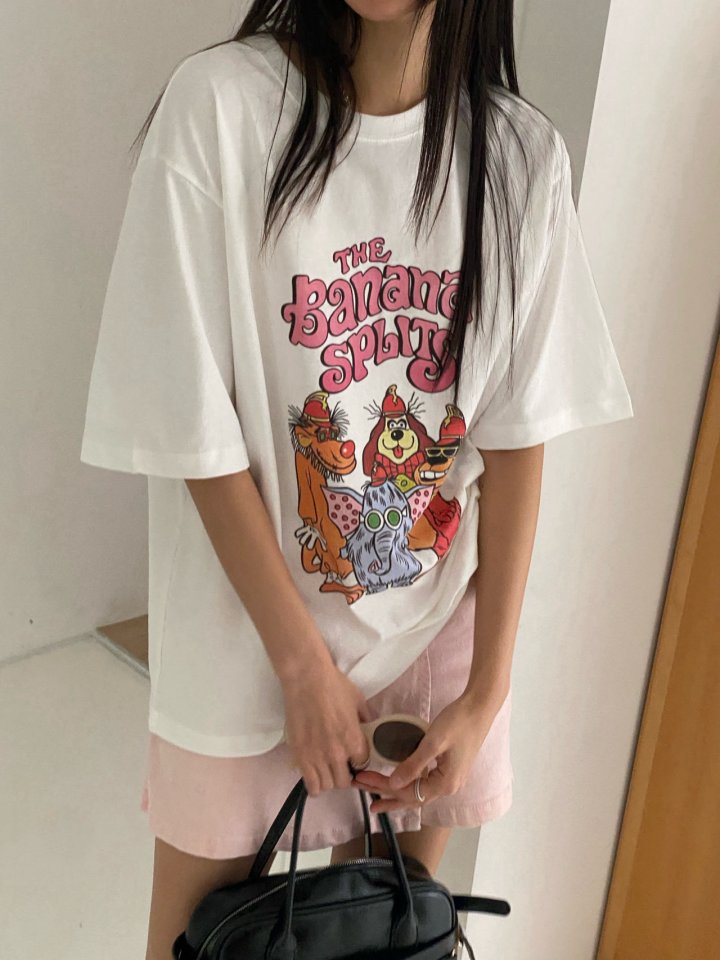 Diana - Korean Women Fashion - #momslook - Banana Tee - 4