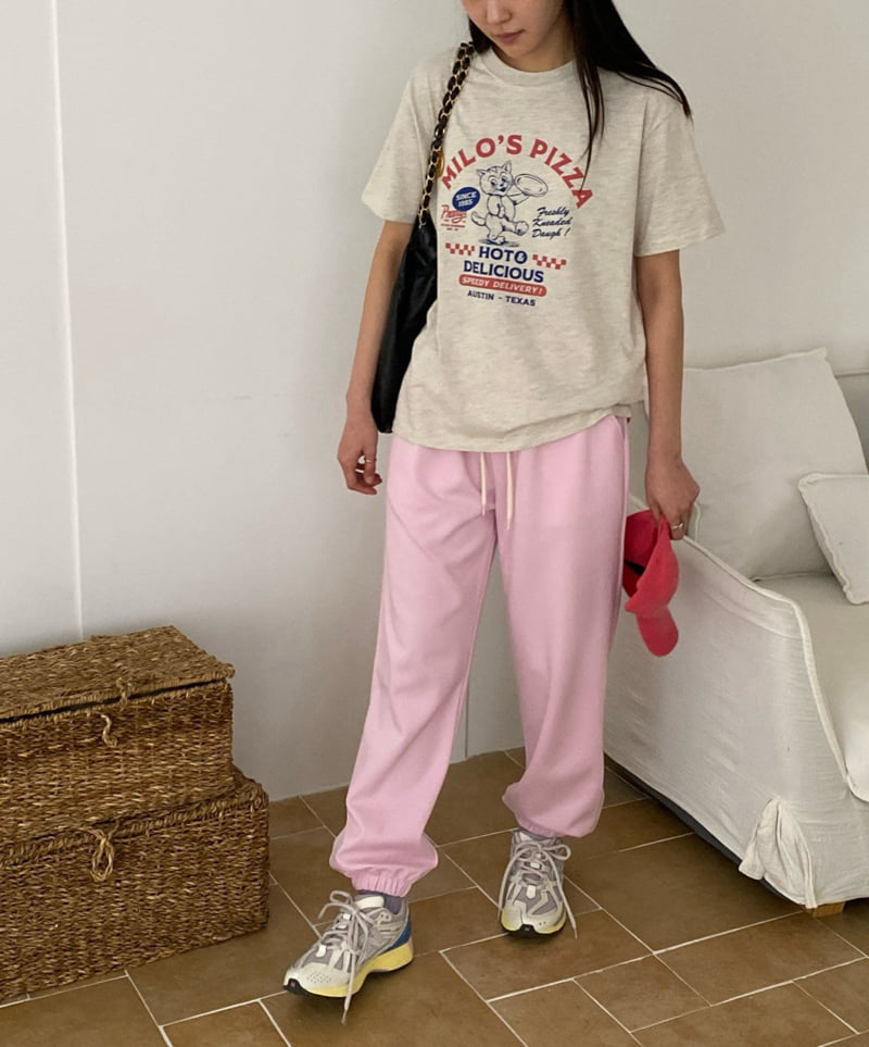 Diana - Korean Women Fashion - #momslook - Milo Pizza Tee - 6