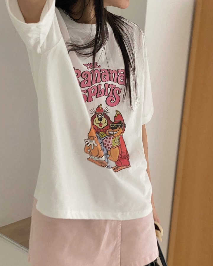 Diana - Korean Women Fashion - #momslook - Banana Tee