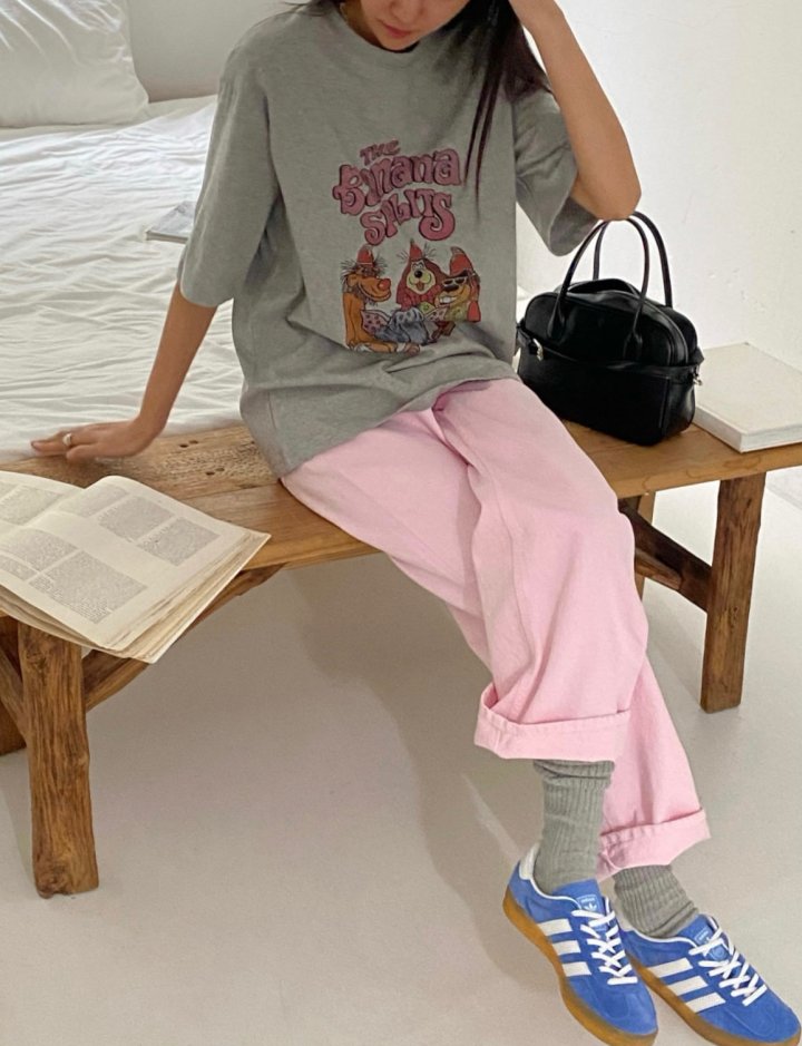 Diana - Korean Women Fashion - #restrostyle - Banana Tee - 10