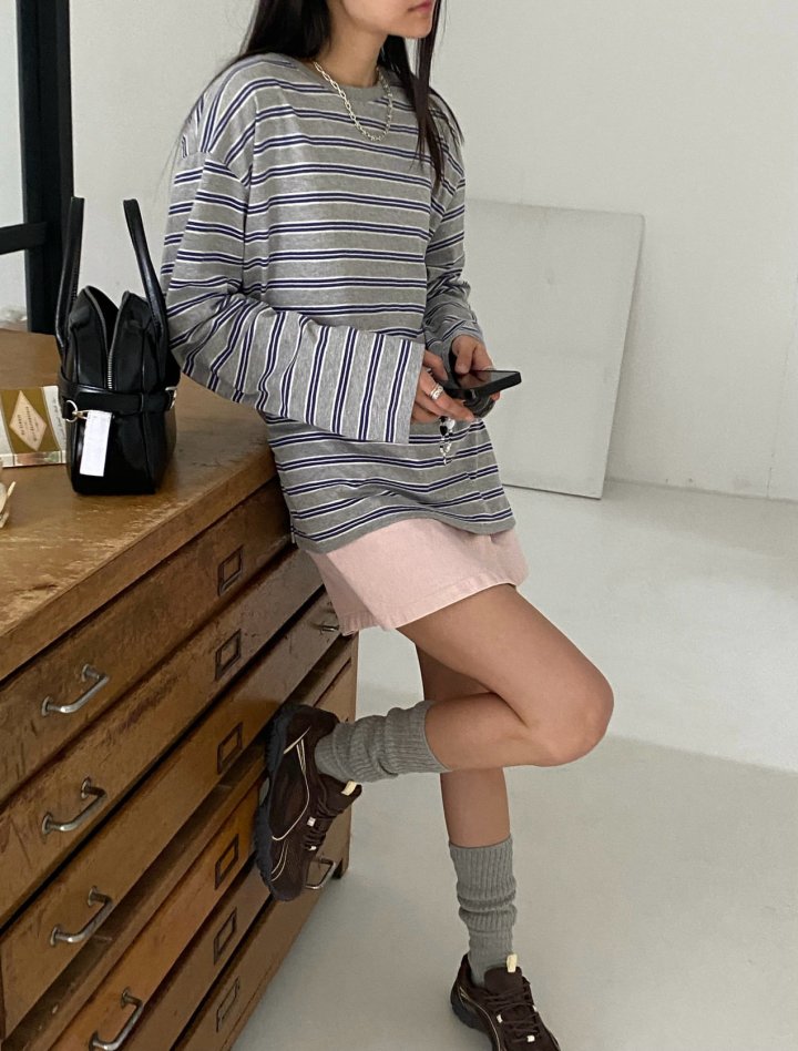 Diana - Korean Women Fashion - #restrostyle - Making Stripe Tee - 2