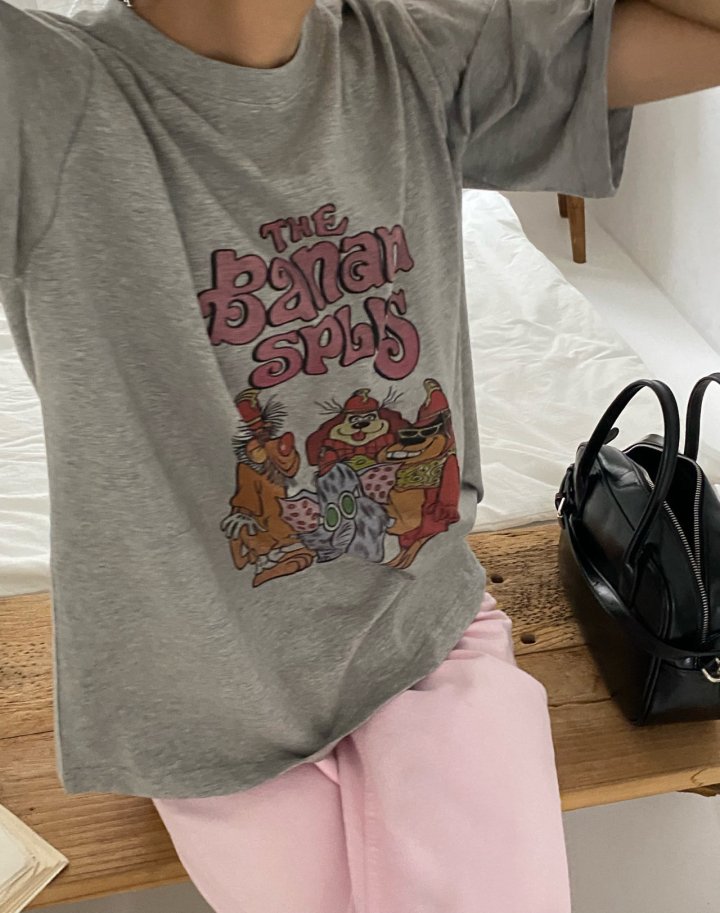 Diana - Korean Women Fashion - #romanticstyle - Banana Tee - 11