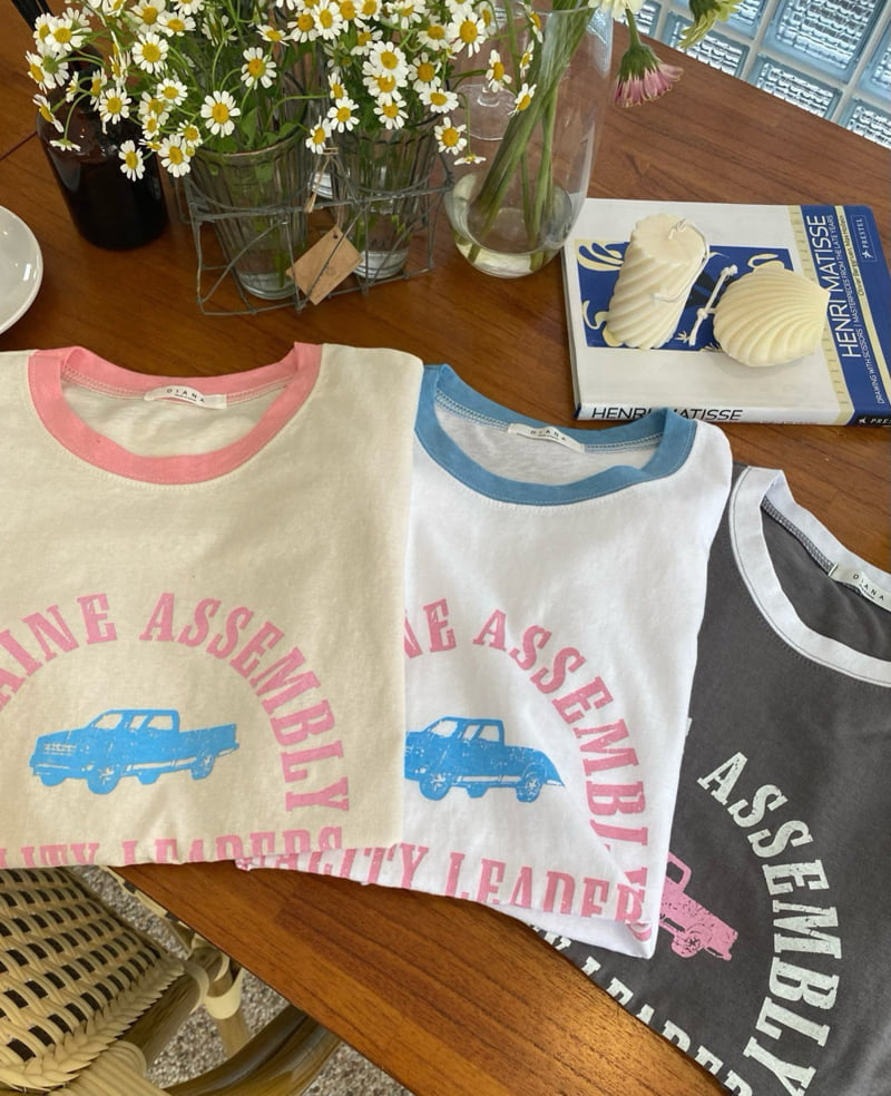Diana - Korean Women Fashion - #vintagekidsstyle - Candy Colored Tee - 12