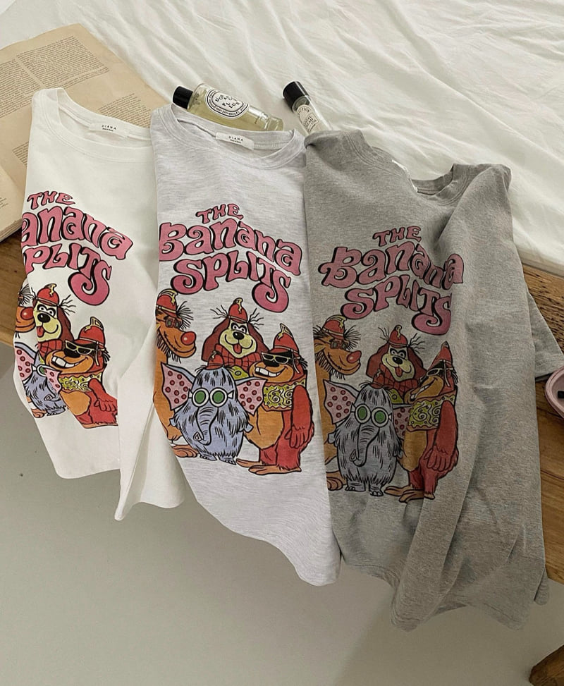 Diana - Korean Women Fashion - #vintagekidsstyle - Banana Tee - 10