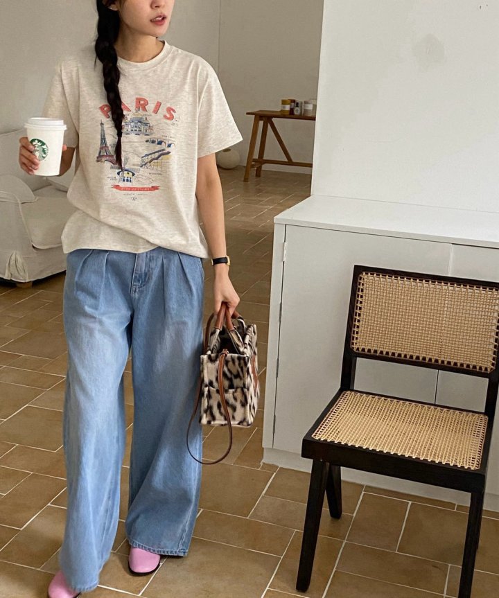 Diana - Korean Women Fashion - #womensfashion - Paris Tee - 10