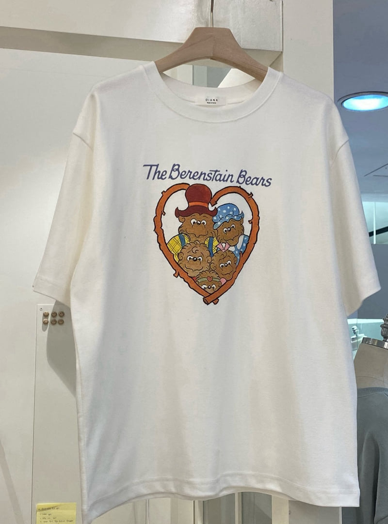 Diana - Korean Women Fashion - #womensfashion - Bear Tee - 12