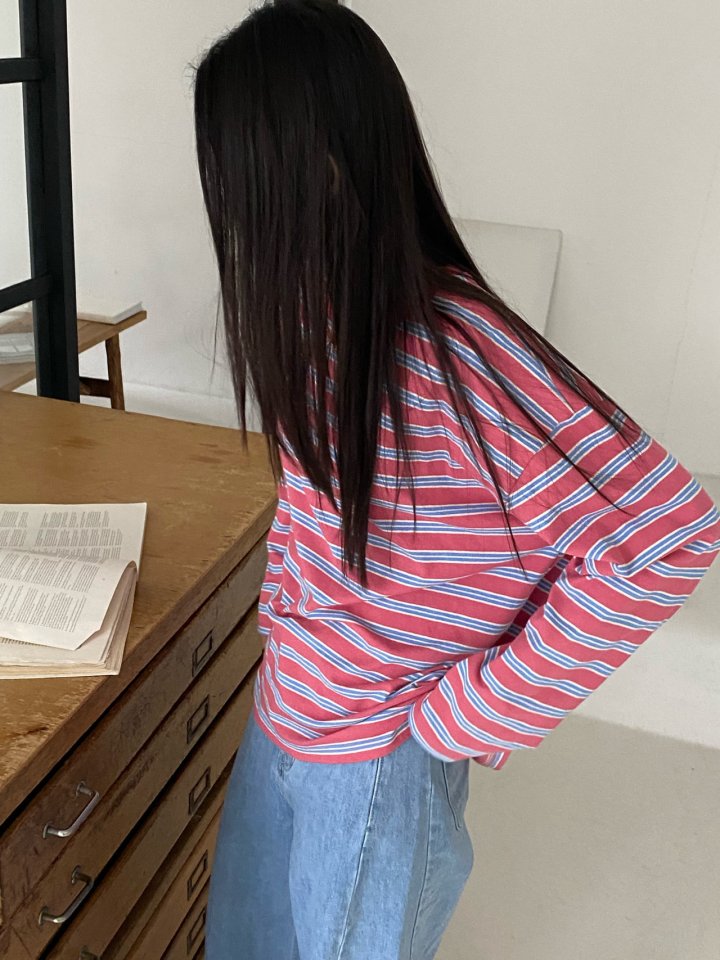 Diana - Korean Women Fashion - #womensfashion - Making Stripe Tee - 8