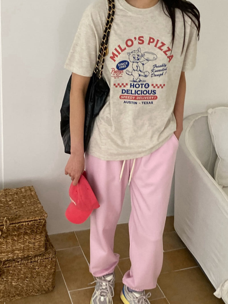 Diana - Korean Women Fashion - #womensfashion - Milo Pizza Tee - 5