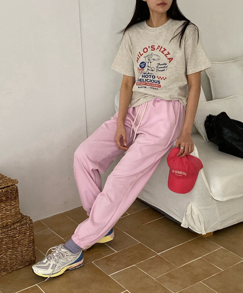 Diana - Korean Women Fashion - #womensfashion - Milo Pizza Tee - 7