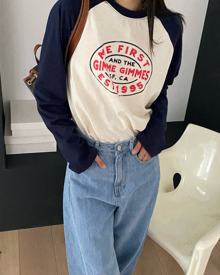 Diana - Korean Women Fashion - #womensfashion - First Raglan Tee