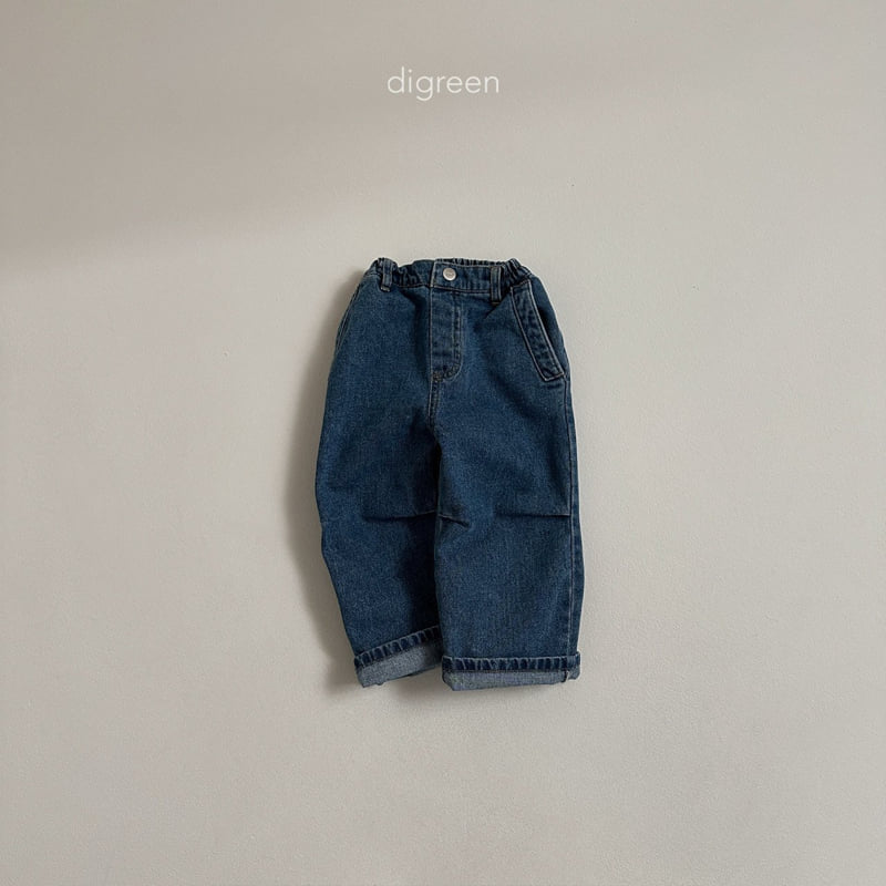 Digreen - Korean Children Fashion - #Kfashion4kids - Pintuck Denim Pants