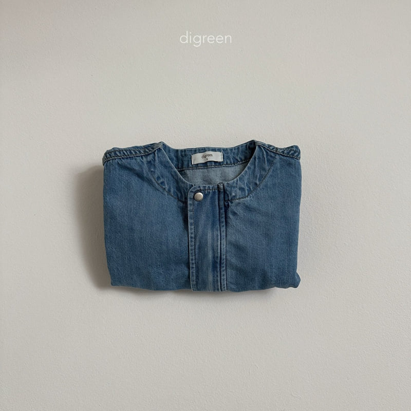 Digreen - Korean Children Fashion - #childofig - Round Denim Jacket - 6