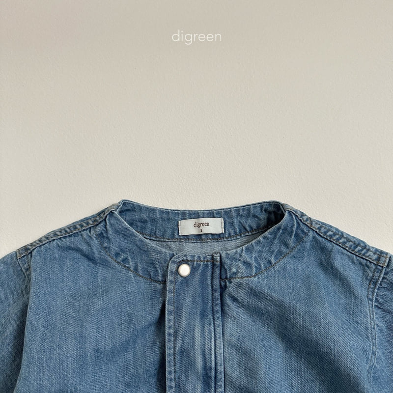 Digreen - Korean Children Fashion - #childofig - Round Denim Jacket - 7