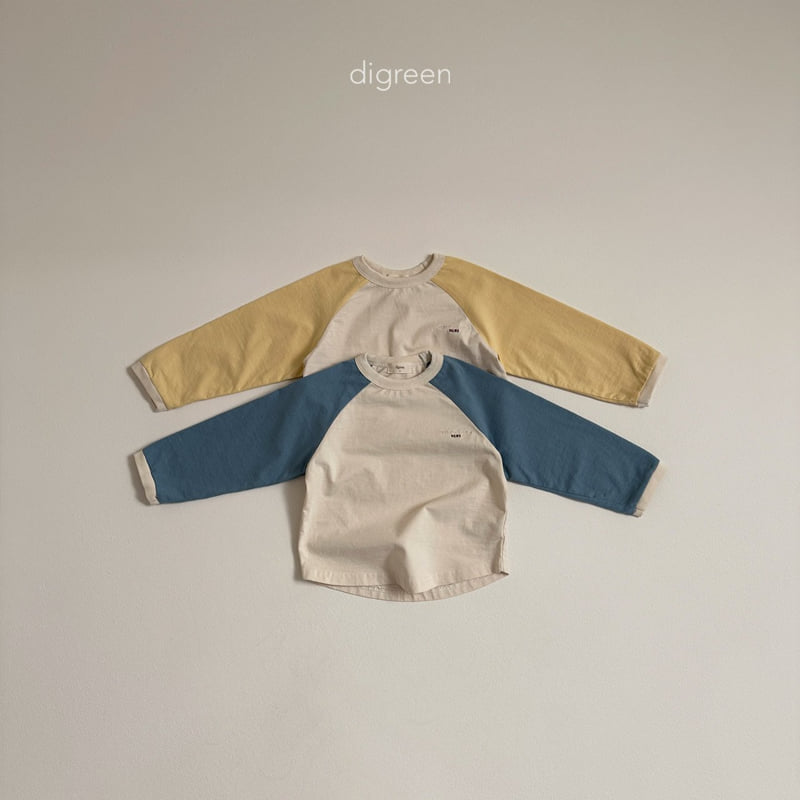 Digreen - Korean Children Fashion - #discoveringself - Here Raglan Tee