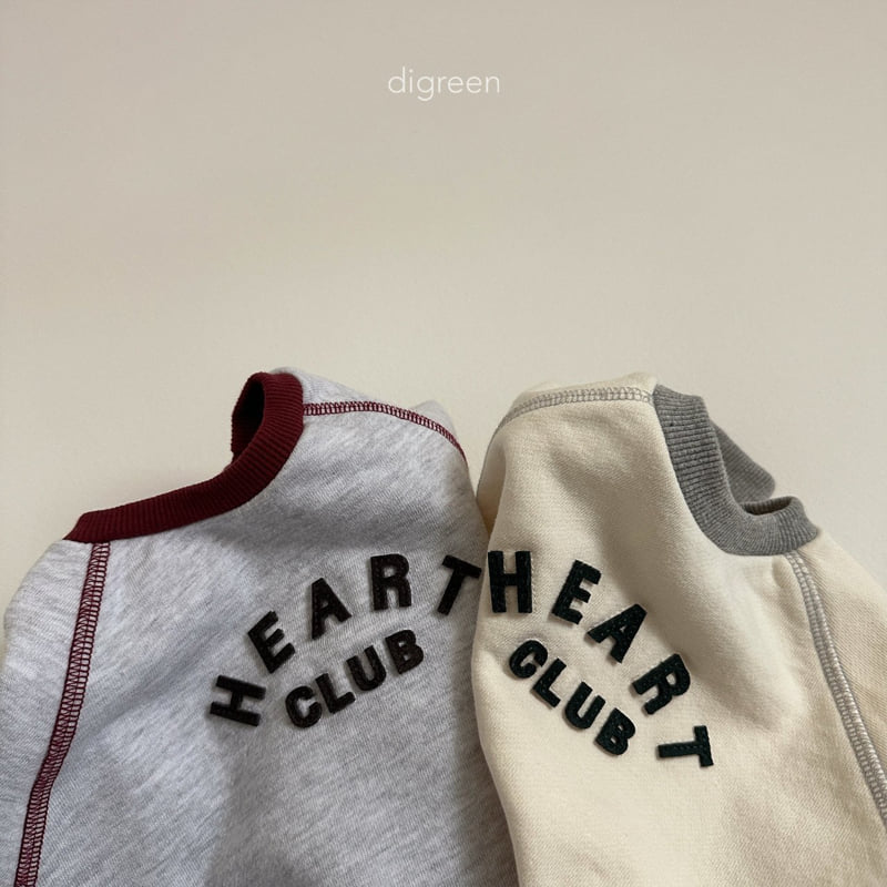 Digreen - Korean Children Fashion - #fashionkids - Heart Club Sweatshirts - 3