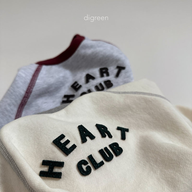 Digreen - Korean Children Fashion - #fashionkids - Heart Club Sweatshirts - 4