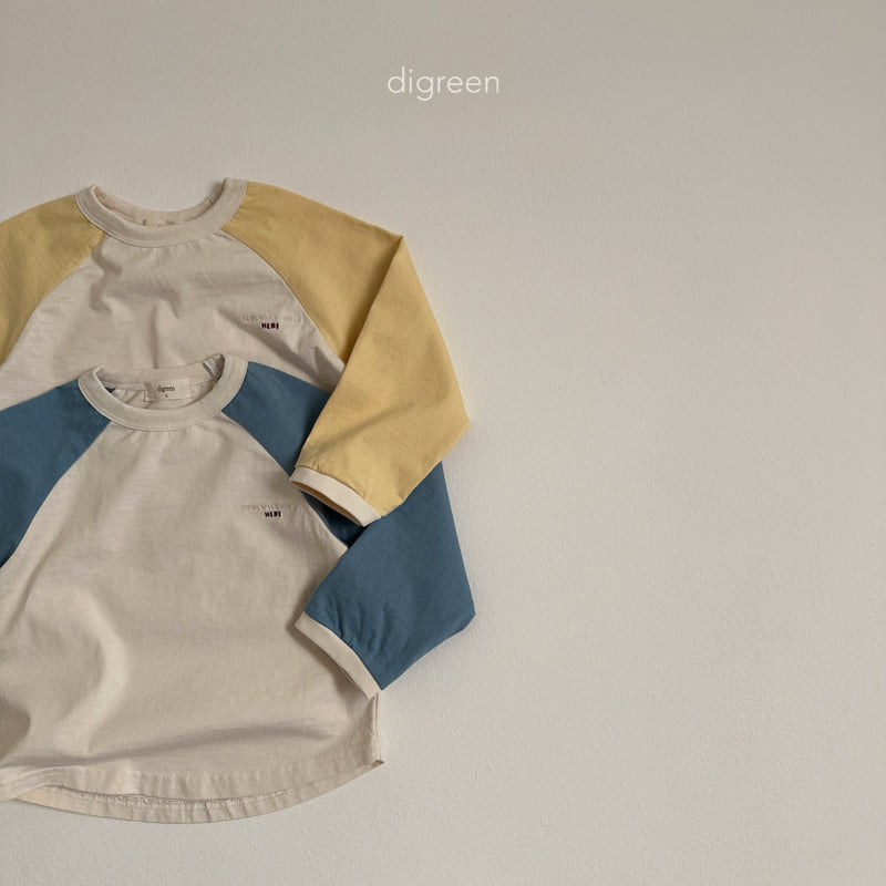 Digreen - Korean Children Fashion - #kidsshorts - Here Raglan Tee - 3