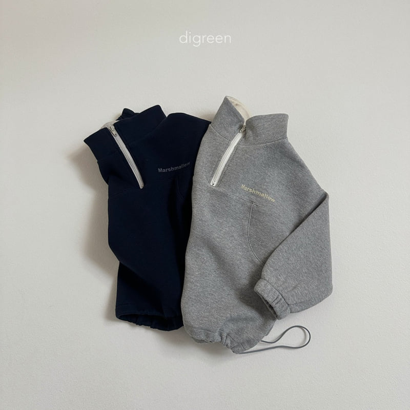 Digreen - Korean Children Fashion - #kidsshorts - Marshmallow Half Zip-up Jacket