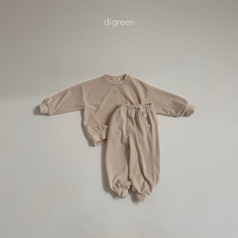 Digreen - Korean Children Fashion - #littlefashionista - Terry Jogger Pants - 10