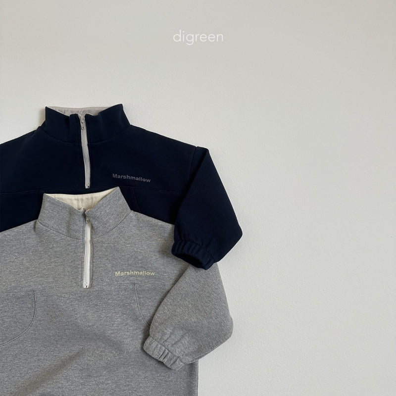 Digreen - Korean Children Fashion - #littlefashionista - Marshmallow Half Zip-up Jacket - 5