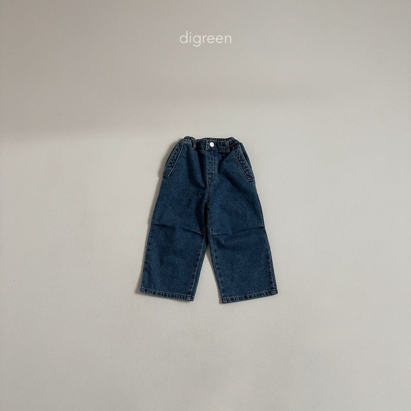 Digreen - Korean Children Fashion - #magicofchildhood - Pintuck Denim Pants - 3
