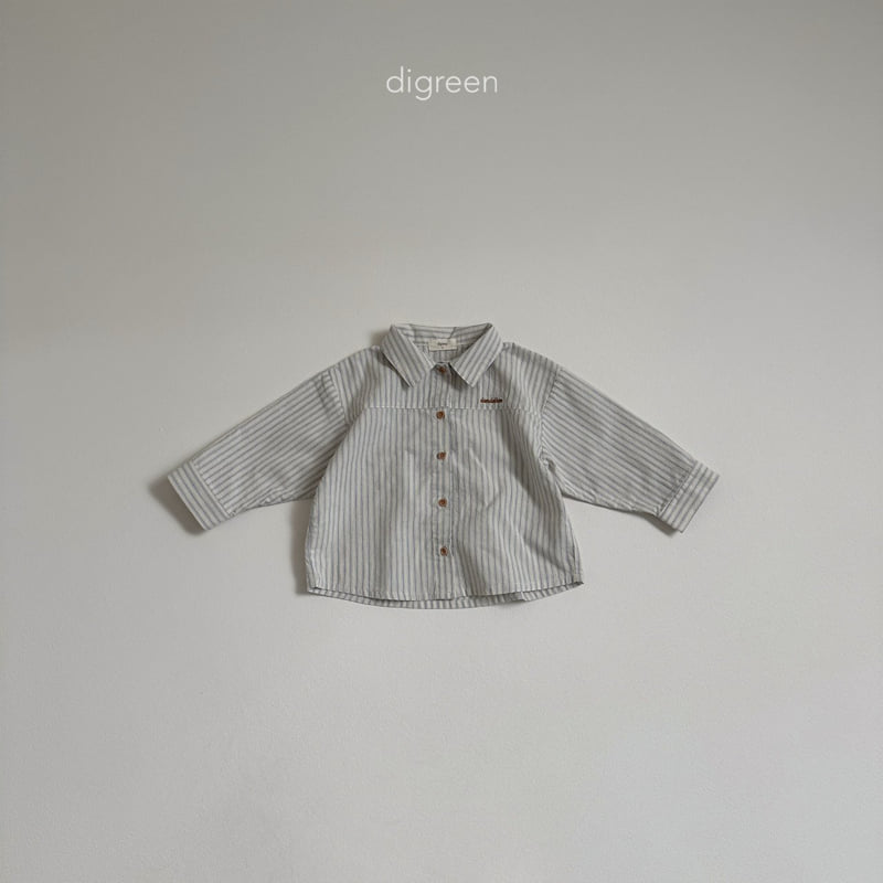 Digreen - Korean Children Fashion - #minifashionista - Stripe Delion Shirt - 7