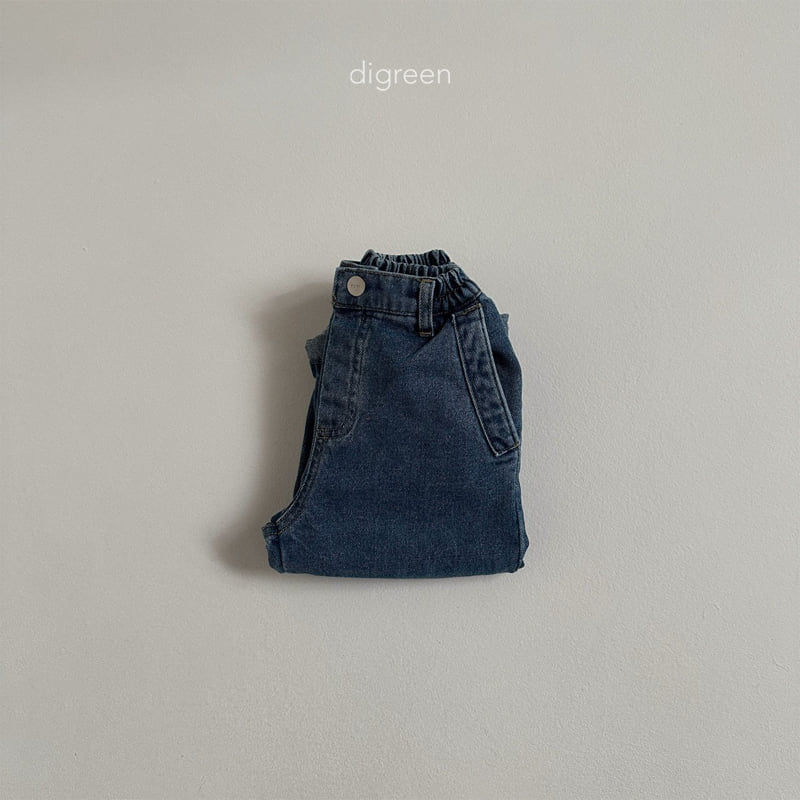 Digreen - Korean Children Fashion - #prettylittlegirls - Pintuck Denim Pants - 5