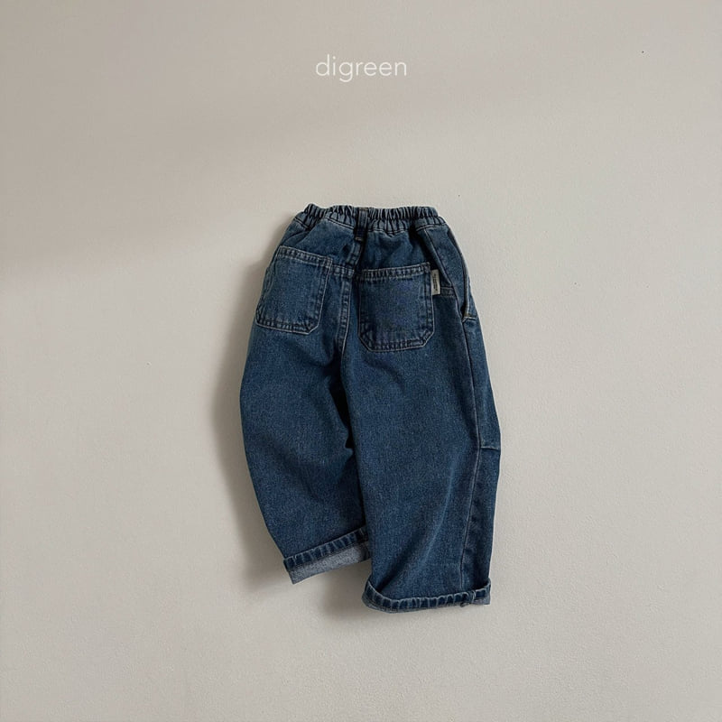 Digreen - Korean Children Fashion - #stylishchildhood - Pintuck Denim Pants - 8